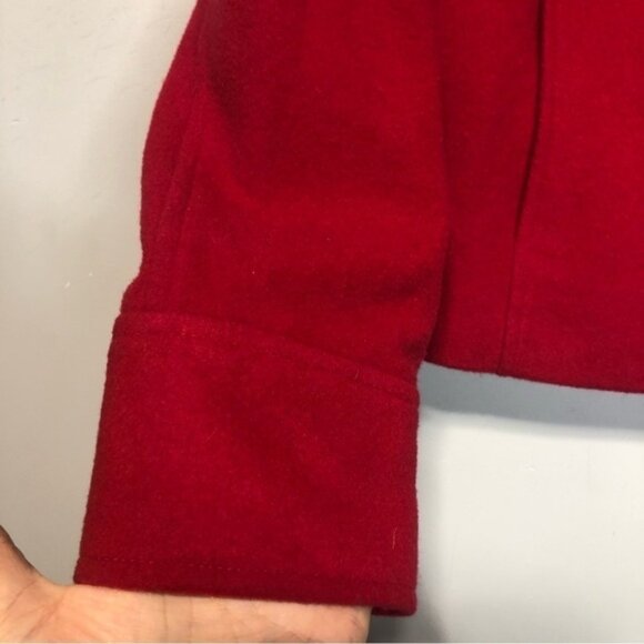 Nygard Vintage Wool Cashmere Red Button Up Jacket size 6 - Picture 5 of 7
